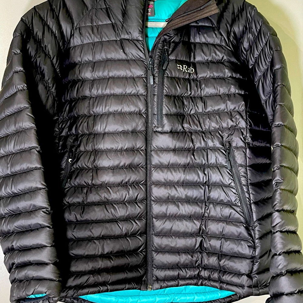 RAB microlight down coat.